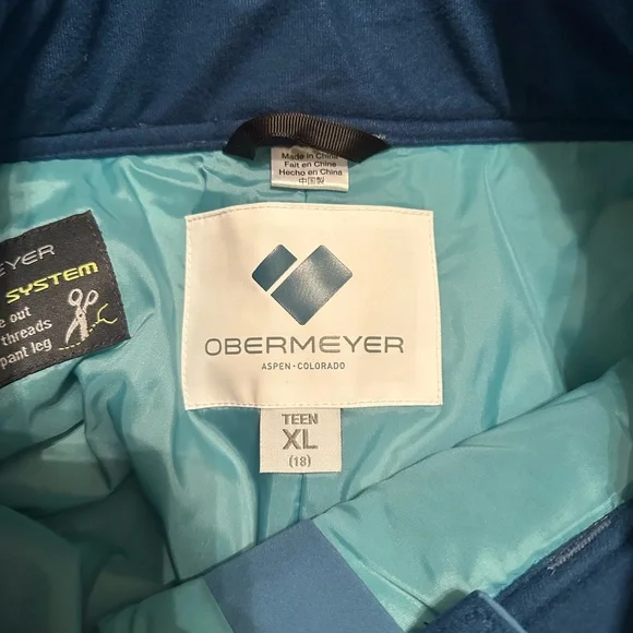OBERMEYER | Blue Ski Pants Size XL Teen (Fits a Small Adult) - Picture 8 of 10